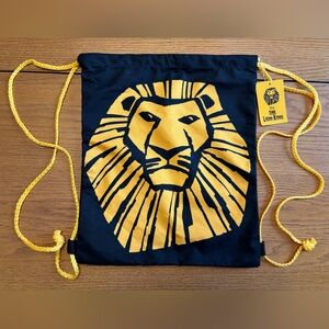 Disney’s The Lion King Musical Broadway Black and Gold Drawstring Bag